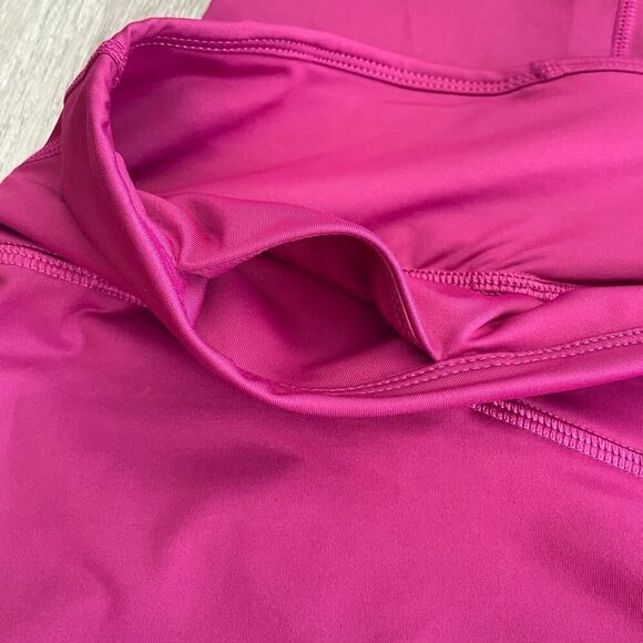 Fabletics Fuchsia Pink Raspberry Color Crop Legging - Plus Size: 2X - Picture 5 of 8